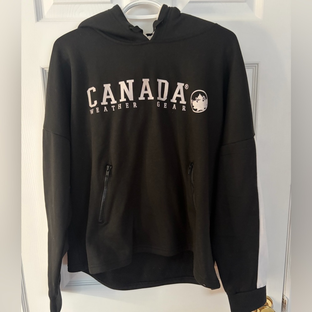 Canada Weather Gear Black Hoodie Sweatshirt